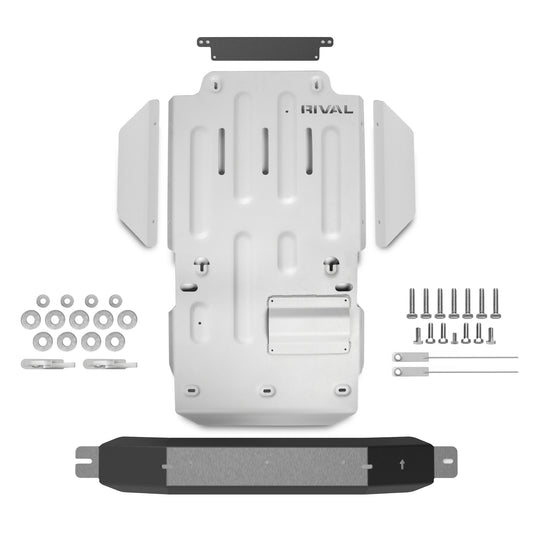 RIVAL Aluminum Transmission Transfer Case Skid Plate 2010-2024 Toyota 4Runner 5Gen - RIVAL USA INC.