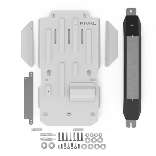 RIVAL Aluminum Transmission Transfer Case Skid Plate 2010-2024 Toyota 4Runner 5Gen - RIVAL USA INC.