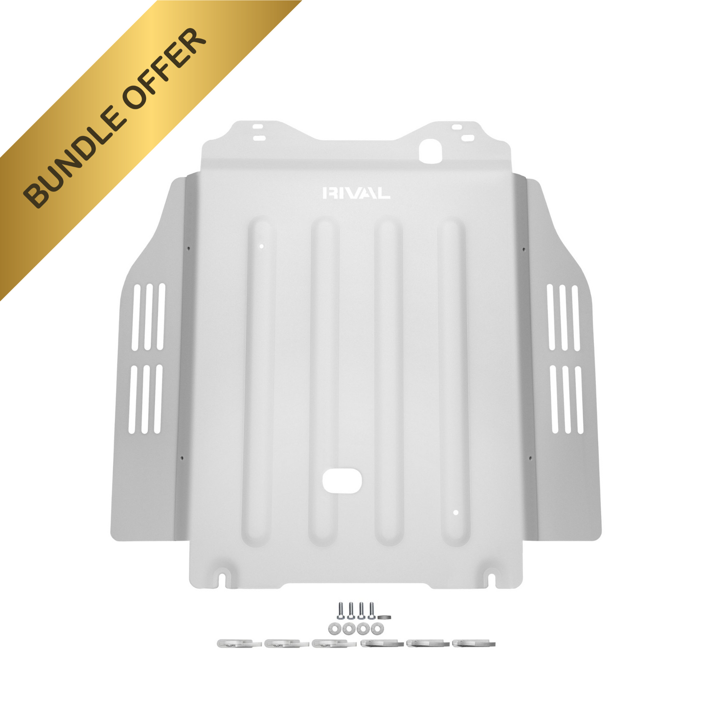 RIVAL Aluminum Transmission Skid Plate 2024-2025 Toyota Tacoma 4Gen Hybrid 2024-2025 Toyota Land Cruiser Hybrid 2025 Toyota 4Runner 6Gen