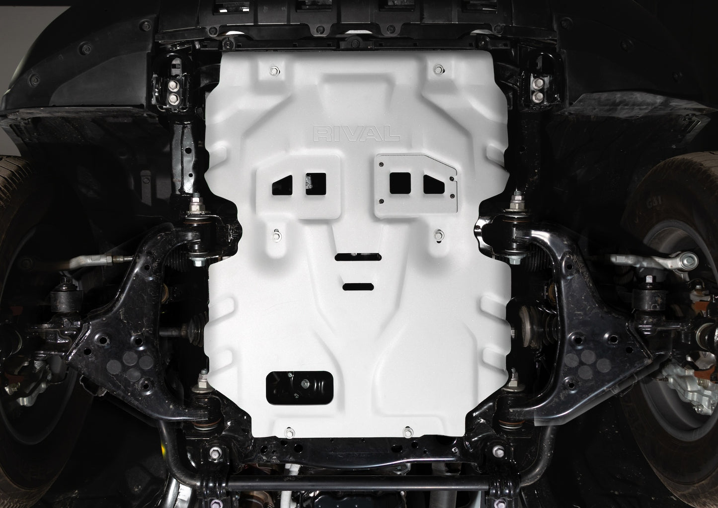 RIVAL Aluminum Engine Skid Plate 2024-2026 Toyota Tacoma SR SR5 Limited TRD Sport with included RIVAL Front Crossmember