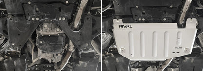 RIVAL Aluminum Transmission Skid Plate 2020-2025 Subaru Forester 2020-2025 Subaru Outback 2020-2025 Subaru Crosstrek - RIVAL USA INC.
