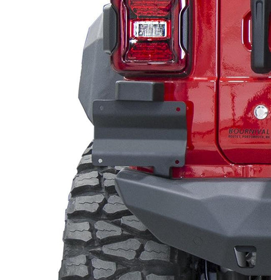 Aluminum Rear Bumper Replacement License Plate Mount Jeep Wrangler JL 2018-2024 - RIVAL USA