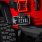 Aluminum Rear Bumper Replacement License Plate Mount Jeep Wrangler JL 2018-2024 - RIVAL USA