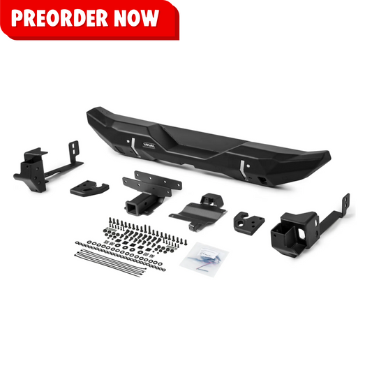 RIVAL Rear Aluminum Stubby Bumper 2018-2025 Jeep Wrangler JL