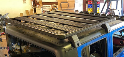RIVAL Aluminum No-Drill Roof Rack 2018-2025 Jeep Wrangler JL 2-Door 2020-2025 Jeep Gladiator