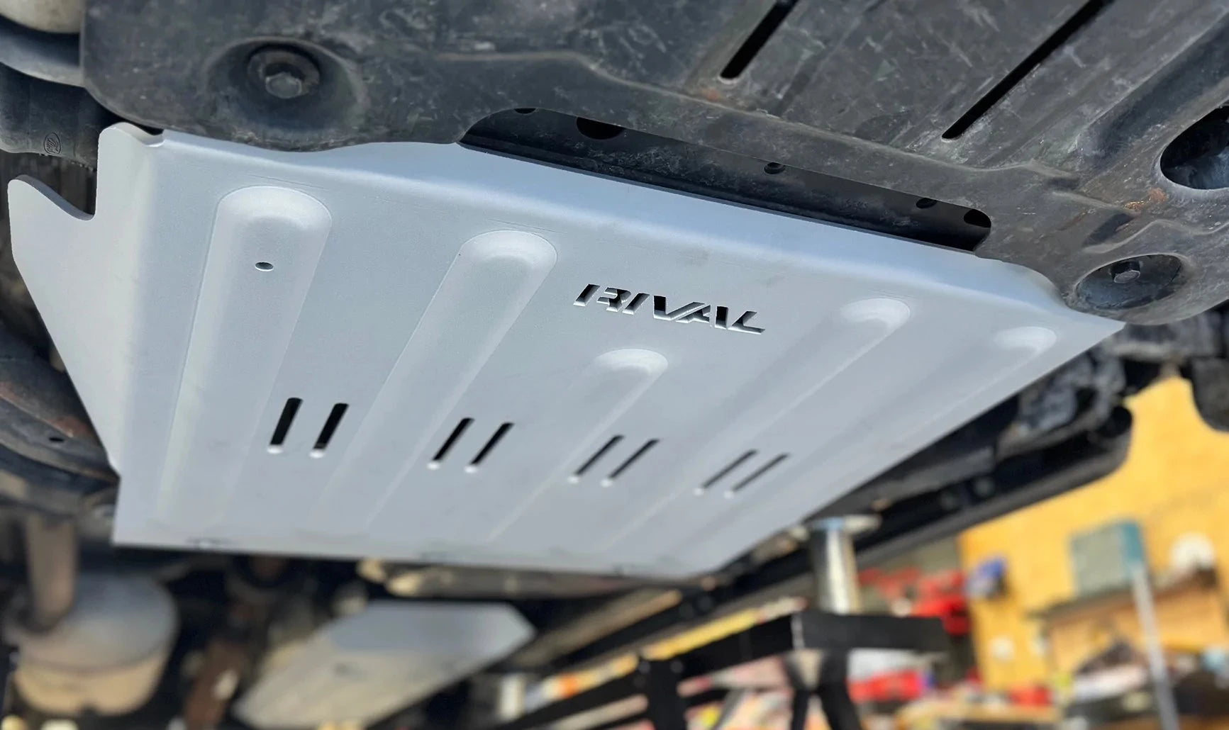 RIVAL Aluminum Transmission Skid Plate 2021-2026 Ford Bronco 2Door 4Door 2024-2026 Ford Ranger FX4 - RIVAL USA INC.