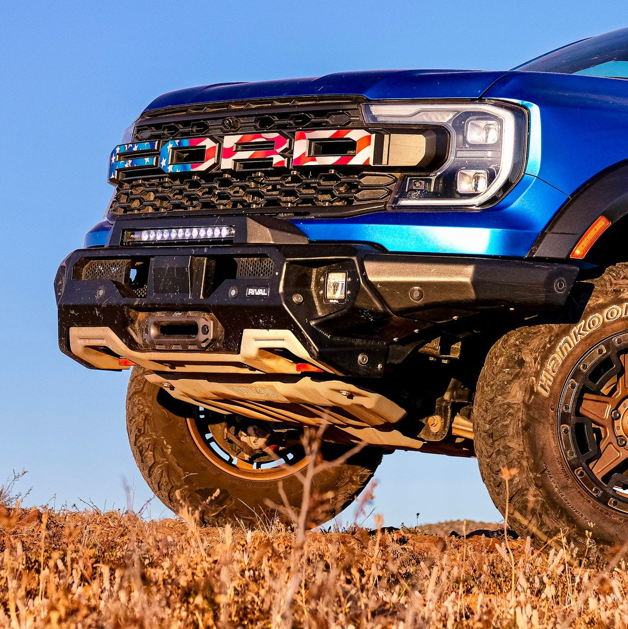 RIVAL Aluminum Radiator Skid Plate and Recovery Points Package 2024-2026 Ford Ranger Raptor 2024-2026 Ford Ranger FX4 - RIVAL USA INC.