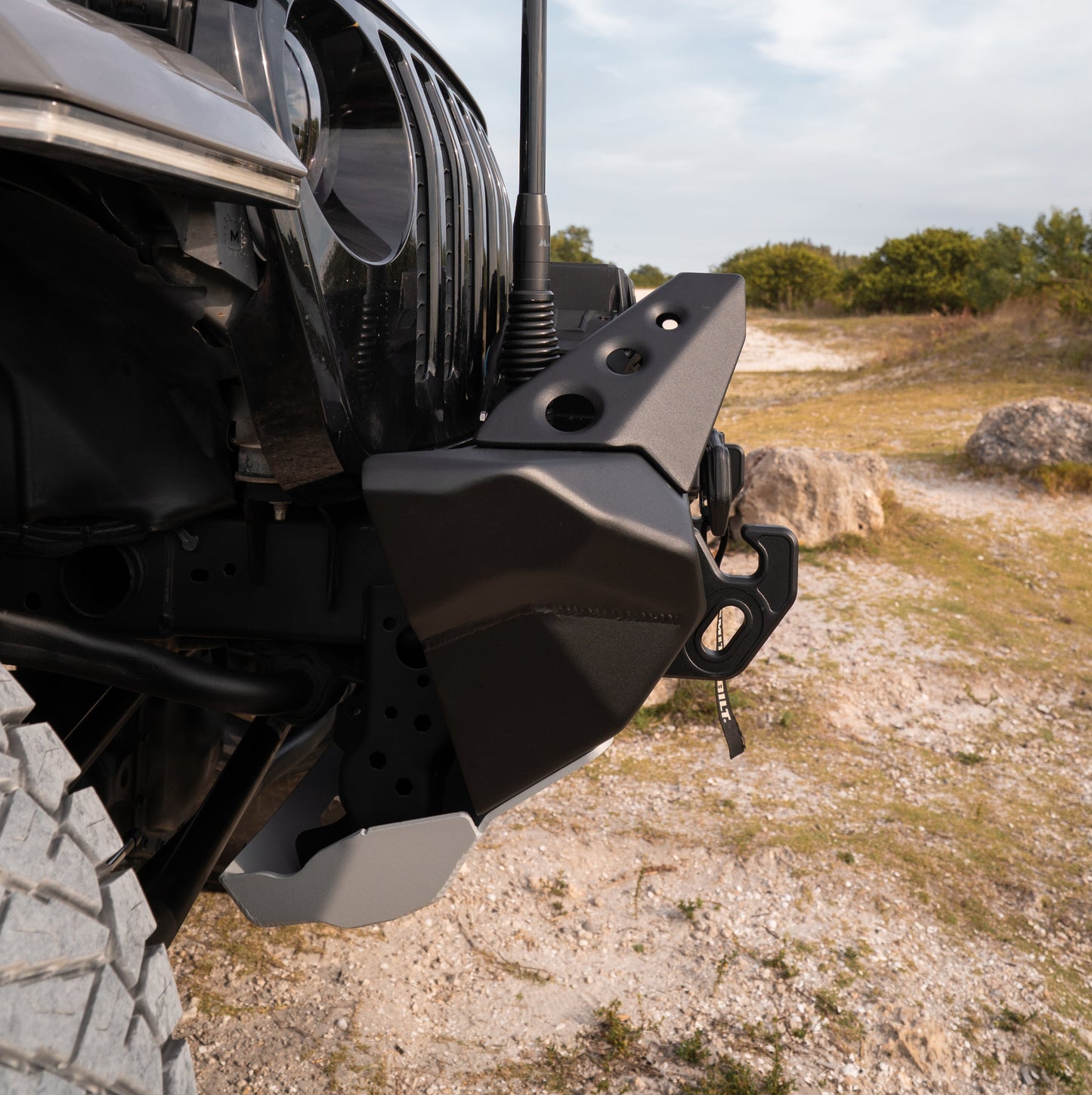 RIVAL Jeep Wrangler Front Aluminum Bumper 2018-2026 Jeep Wrangler JL 2007-2017 Jeep Wrangler JK 2020-2026 Jeep Gladiator including Mojave