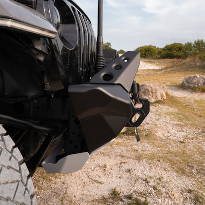 RIVAL Jeep Wrangler Front Aluminum Bumper 2018-2026 Jeep Wrangler JL 2007-2017 Jeep Wrangler JK 2020-2026 Jeep Gladiator including Mojave