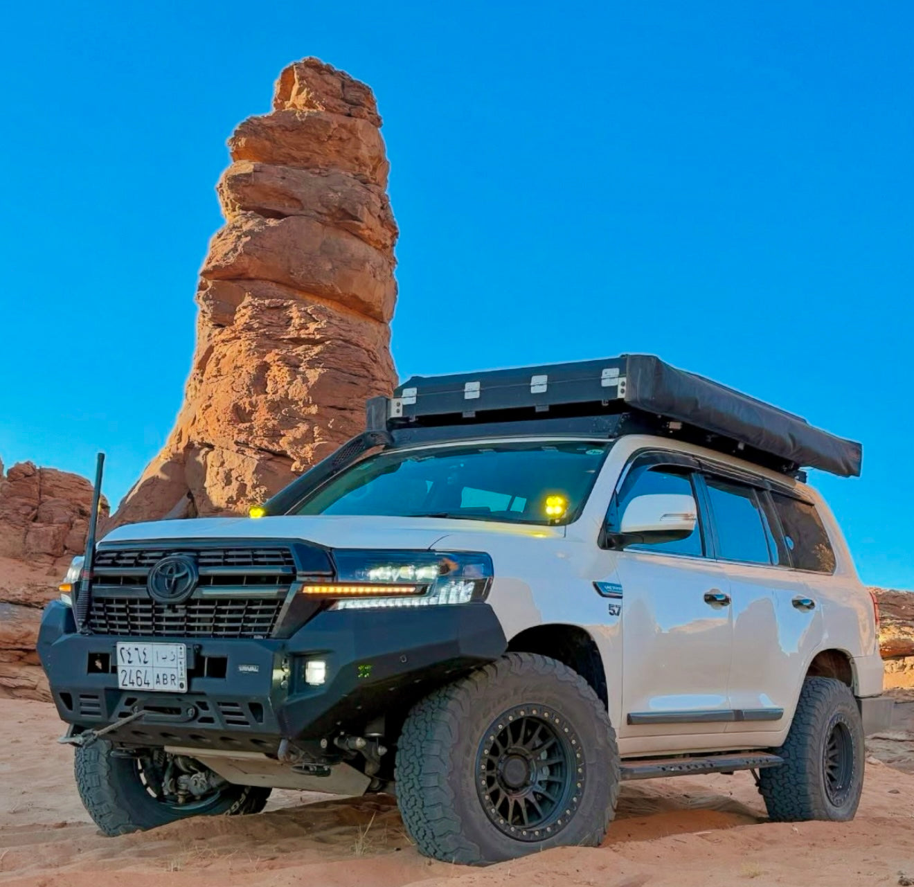 RIVAL Front Aluminum Bumper 2016-2021 Toyota Land Cruiser 200 Series with Winch Mount - RIVAL USA INC.