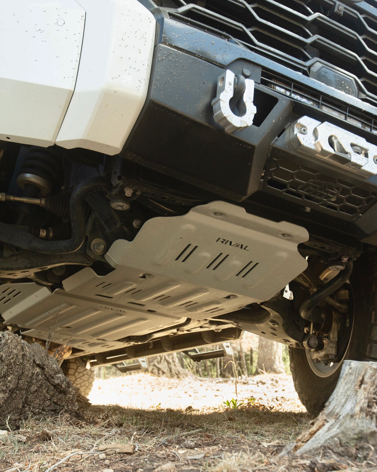 Open Box RIVAL Aluminum Engine Skid Plate 2021-2025 Toyota Tundra 2022-2025 Toyota Sequoia - RIVAL USA INC.