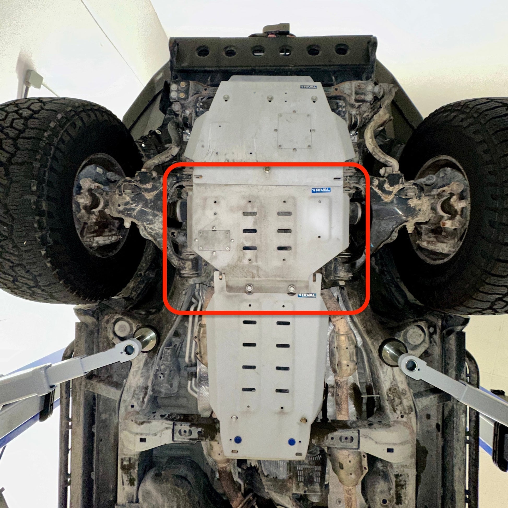 RIVAL Aluminum Engine Skid Plate Toyota Land Cruiser 2007-2021 Lexus LX570 - RIVAL USA INC.