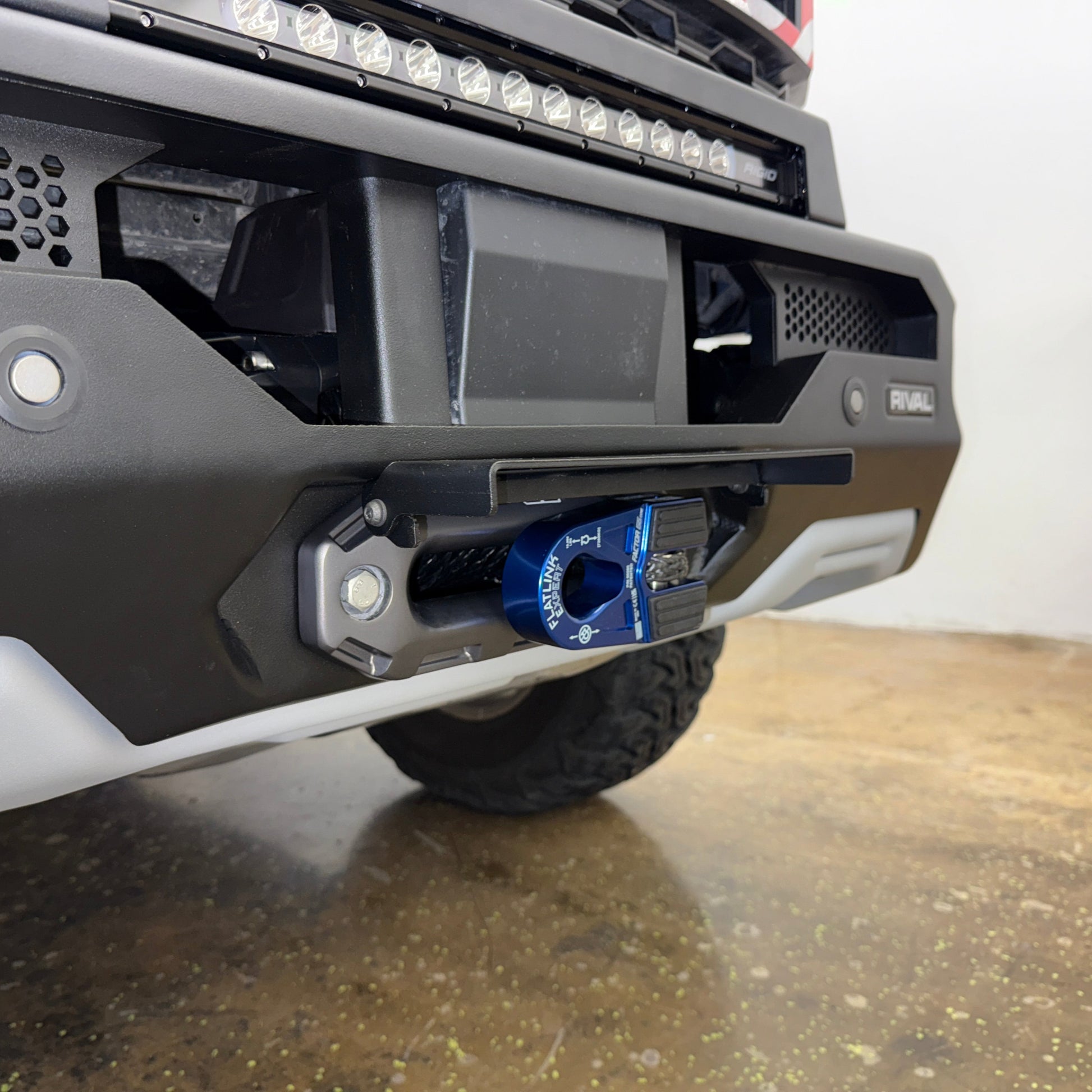 RIVAL Front Aluminum Bumper 2024-2025 Ford Ranger Raptor U.S. with Winch Mount and Recovery Points - RIVAL USA INC.