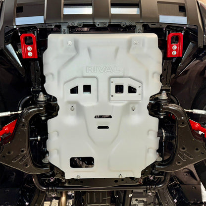 RIVAL Aluminum Engine Skid Plate 2024-2026 Toyota Tacoma TRD Off-Road TRD Pro Trailhunter 2024-2026 Toyota Land Cruiser 2025-2026 Toyota 4Runner - RIVAL USA INC.