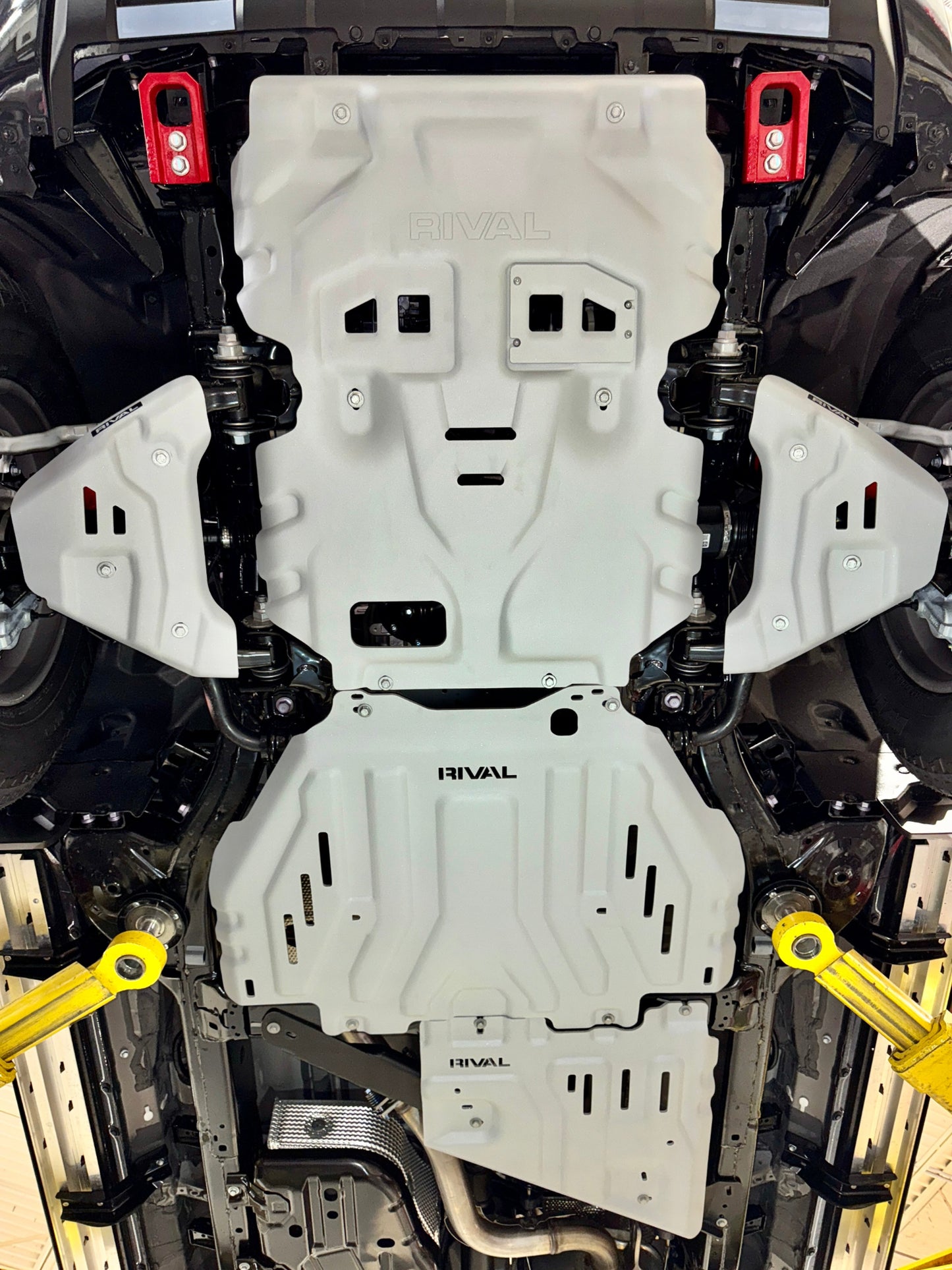 RIVAL Aluminum Transmission Catalytic Converter Skid Plate 2024-2026 Toyota Tacoma iForce 2025-2026 Toyota 4Runner iForce 2024-2026 Lexus GX550 - RIVAL USA INC.