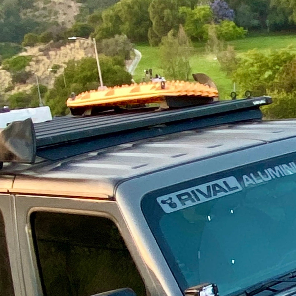 RIVAL Aluminum No-Drill Roof Rack 2018-2025 Jeep Wrangler JL 2-Door 2020-2025 Jeep Gladiator