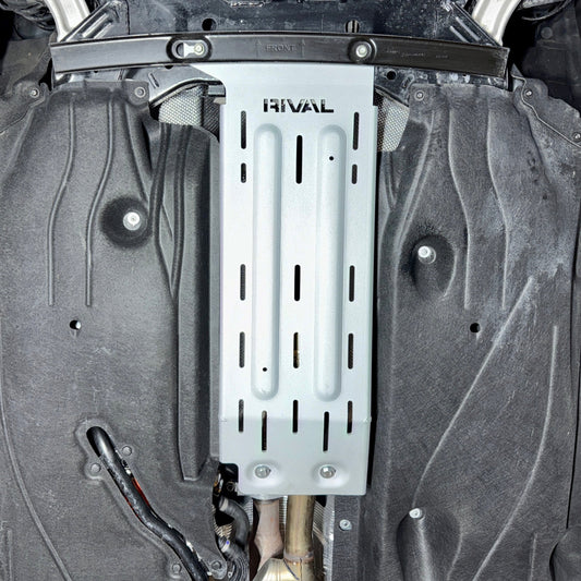 RIVAL Aluminum Catalytic Converter Skid Plate 2025 Ford Maverick Hybrid 4WD - RIVAL USA INC.