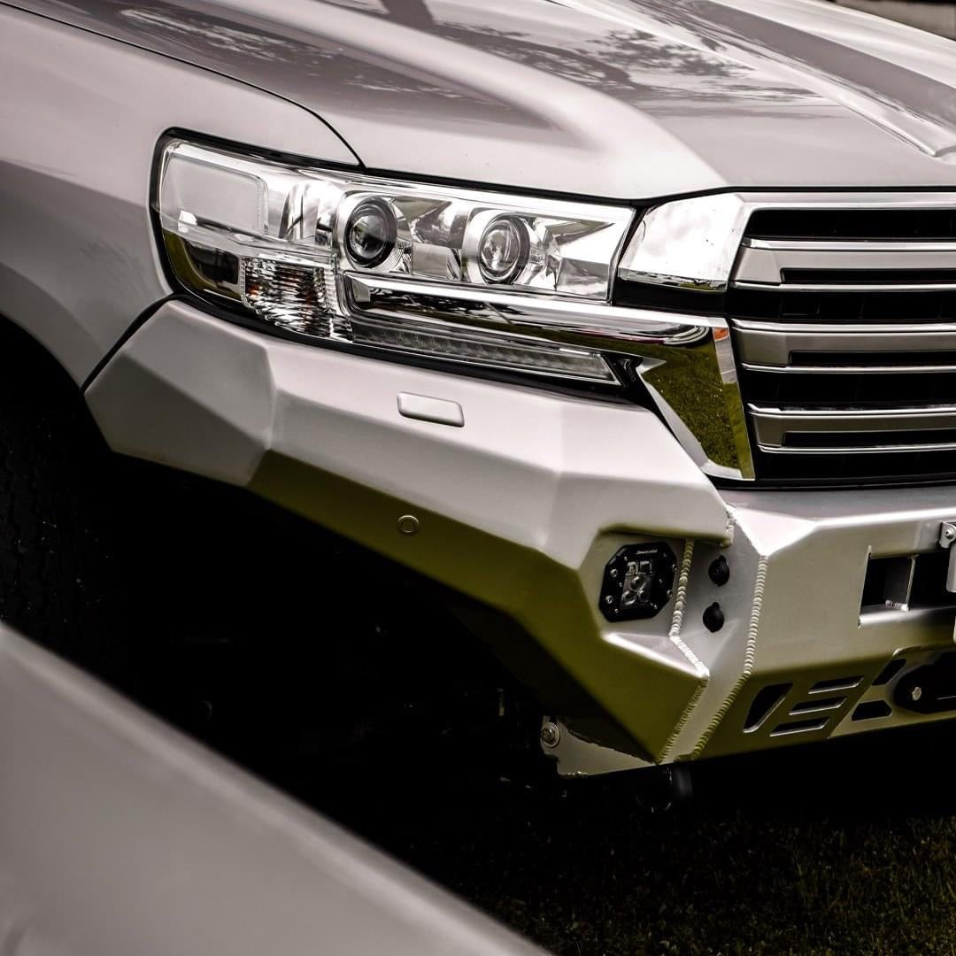 RIVAL Front Aluminum Bumper 2016-2021 Toyota Land Cruiser 200 Series with Winch Mount - RIVAL USA INC.