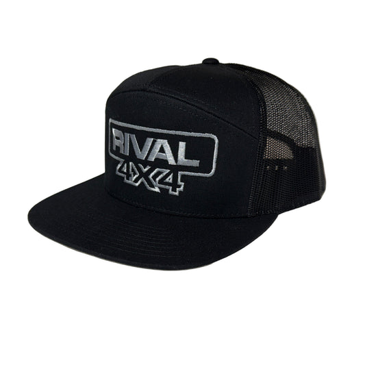RIVAL 4x4 Black Trucker Hat Embroidered
