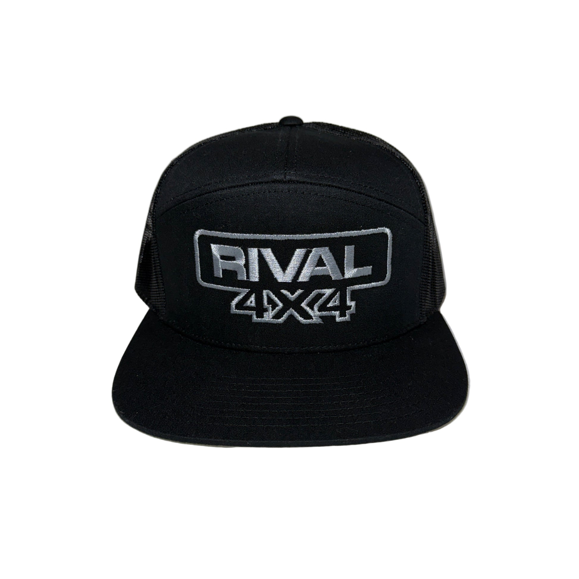 RIVAL 4x4 Black Trucker Hat Embroidered - RIVAL USA INC.