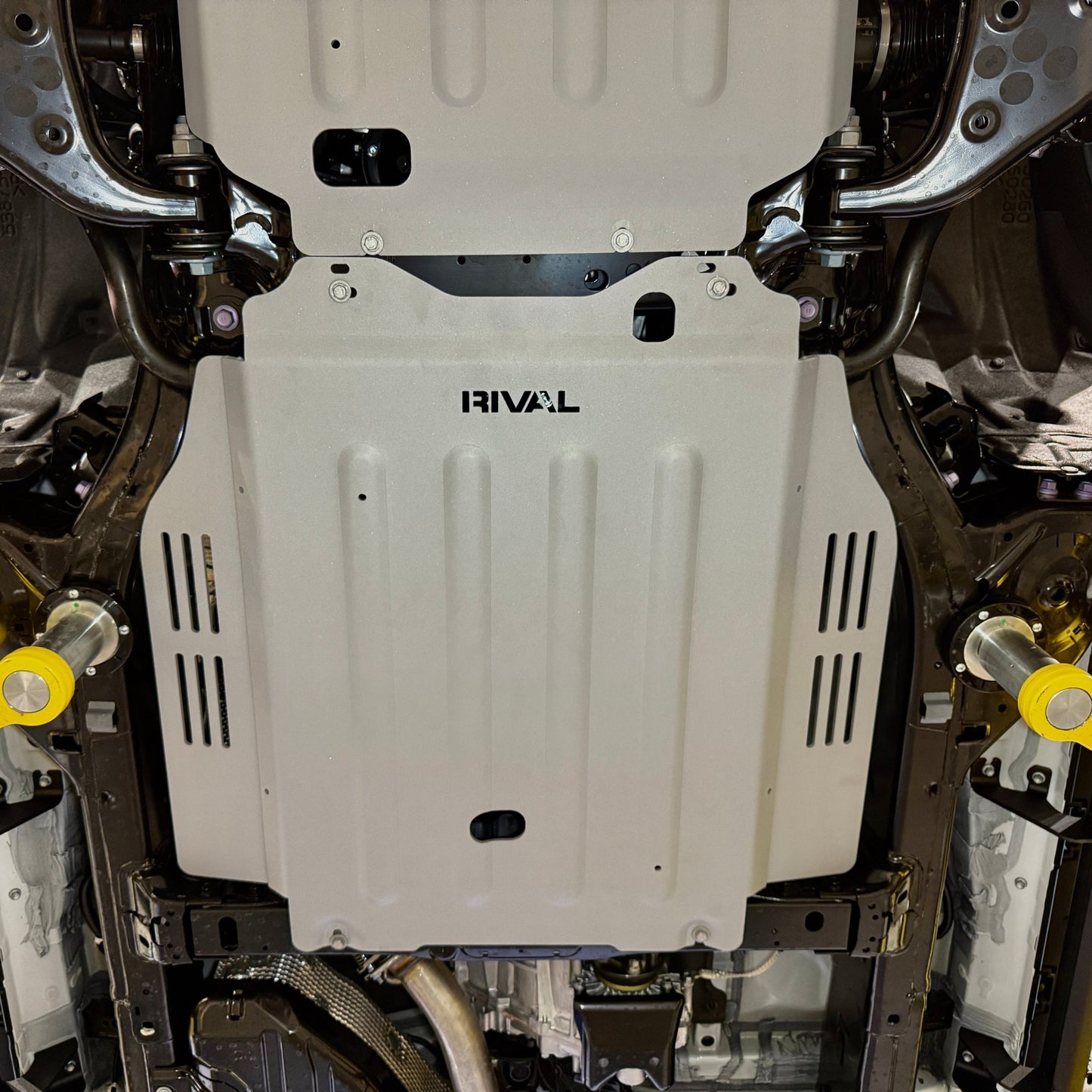 RIVAL Aluminum Transmission Skid Plate 2024-2025 Toyota Tacoma 4Gen Hybrid 2024-2025 Toyota Land Cruiser Hybrid 2025 Toyota 4Runner 6Gen