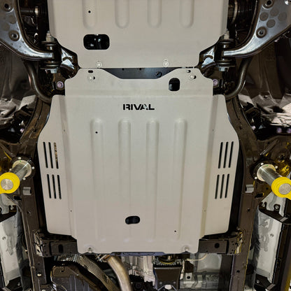 RIVAL Aluminum Transmission Skid Plate 2024-2025 Toyota Tacoma 4Gen Hybrid 2024-2025 Toyota Land Cruiser Hybrid 2025 Toyota 4Runner 6Gen