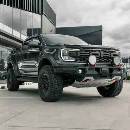 RIVAL Front Aluminum Bumper 2024-2026 Ford Ranger Raptor U.S. with Winch Mount and Recovery Points - RIVAL USA INC.