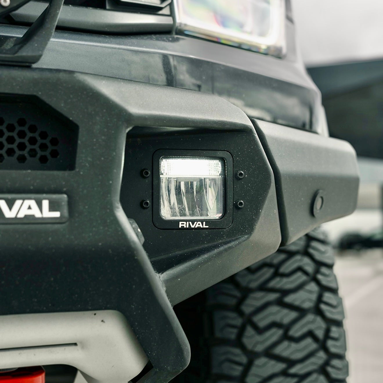 RIVAL Front Aluminum Bumper 2024-2026 Ford Ranger Raptor U.S. with Winch Mount and Recovery Points - RIVAL USA INC.