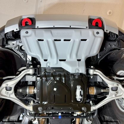 RIVAL Aluminum Radiator Skid Plate 2024-2026 Ford Ranger 2024-2026 Ford Ranger Raptor - RIVAL USA INC.