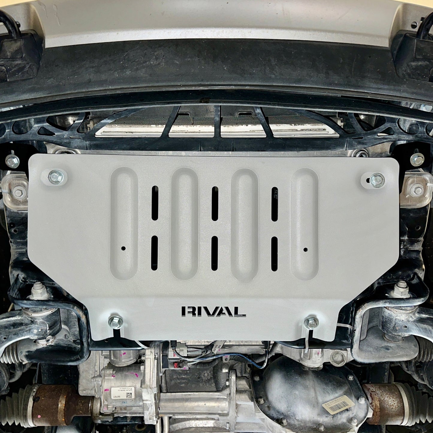 RIVAL Aluminum Radiator Skid Plate 2015-2025 Ford F-150 EcoBoost PowerBoost V8 except 2.7