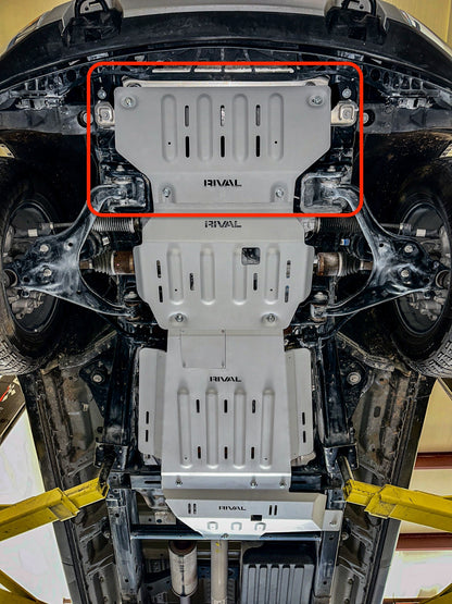 RIVAL Aluminum Radiator Skid Plate 2015-2025 Ford F-150 EcoBoost PowerBoost V8 except 2.7