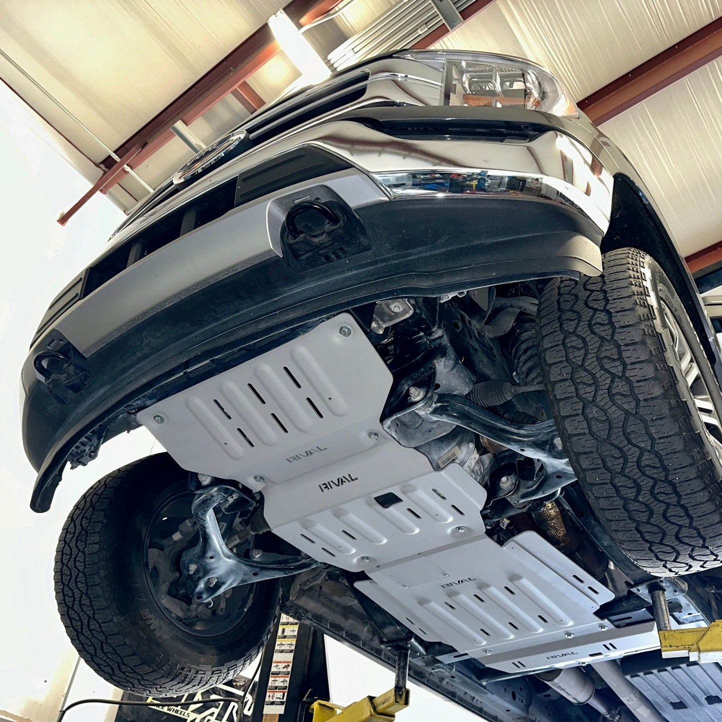 Full Set RIVAL Aluminum Skid Plates 2015-2025 Ford F-150 EcoBoost V8 except 2.7 and except PowerBoost