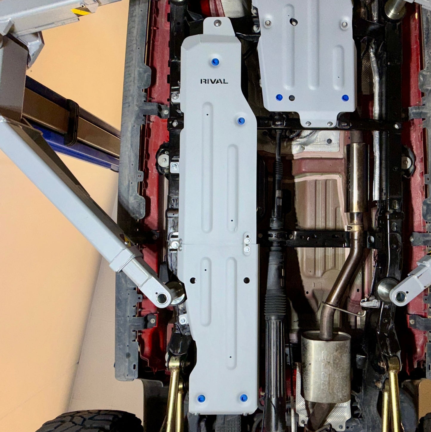 RIVAL Aluminum Gas Tank Skid Plate 2020-2026 Jeep Gladiator