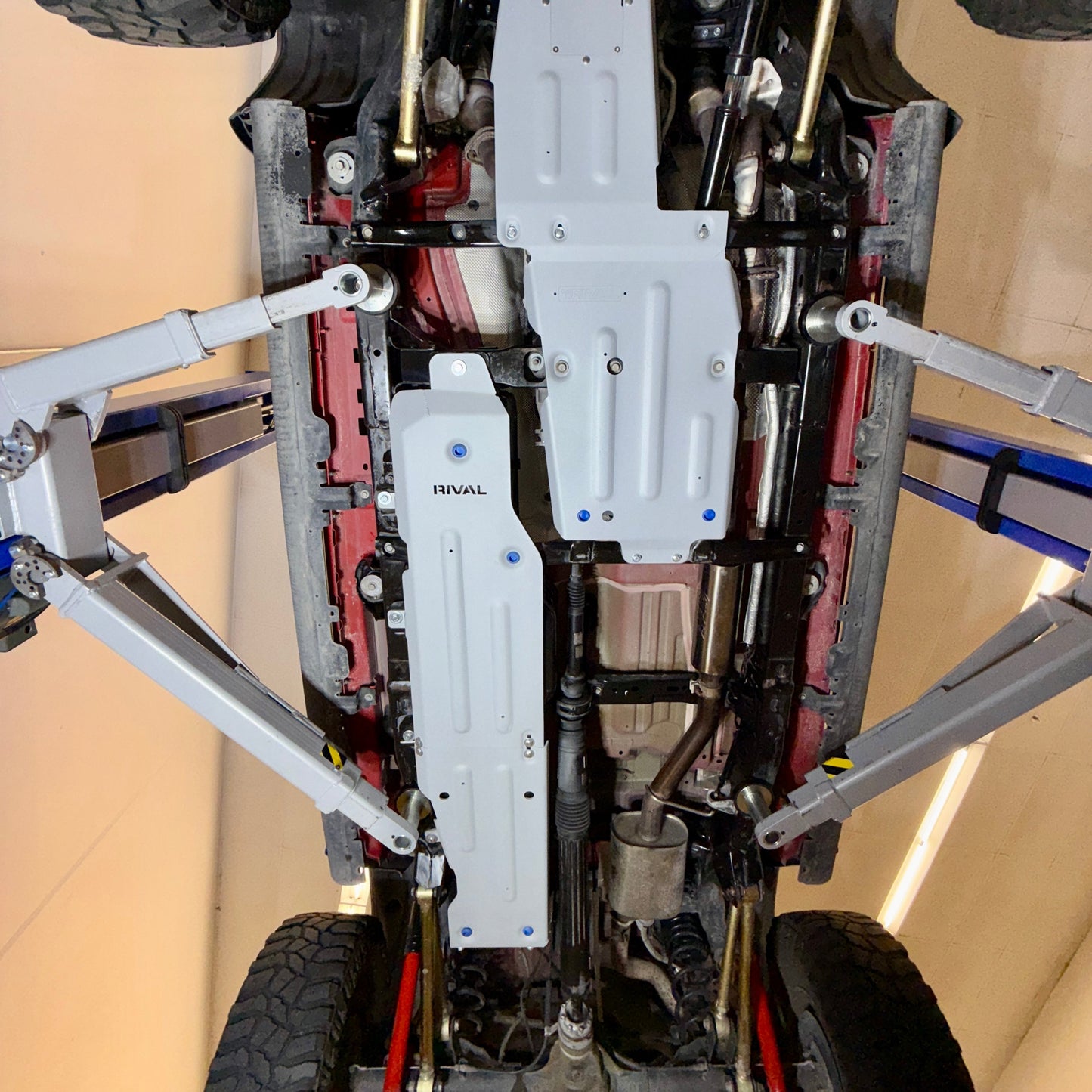 RIVAL Aluminum Gas Tank Skid Plate 2020-2026 Jeep Gladiator