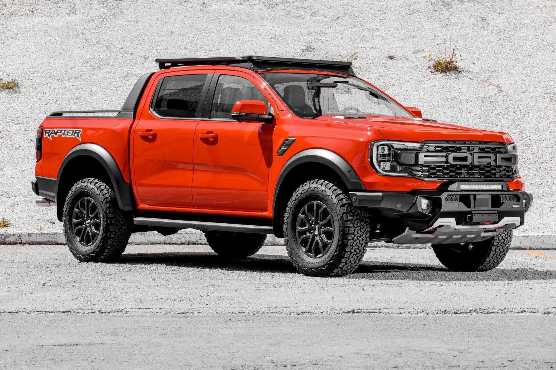 RIVAL Aluminum Roof Rack 2024-2025 Ford Ranger including Raptor - RIVAL USA INC.