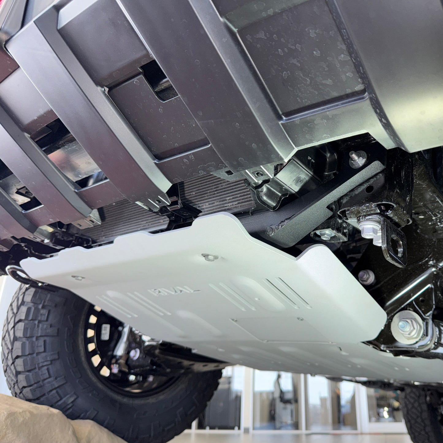 RIVAL Aluminum Engine Skid Plate 2024-2025 Toyota Tacoma 4th Gen SR SR5 Limited TRD Sport with RIVAL Front Crossmember