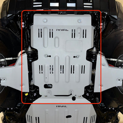 RIVAL Aluminum Engine Skid Plate 2024-2025 Toyota Tacoma 4Gen 2024-2025 Toyota Land Cruiser 2025 Toyota 4Runner 6Gen
