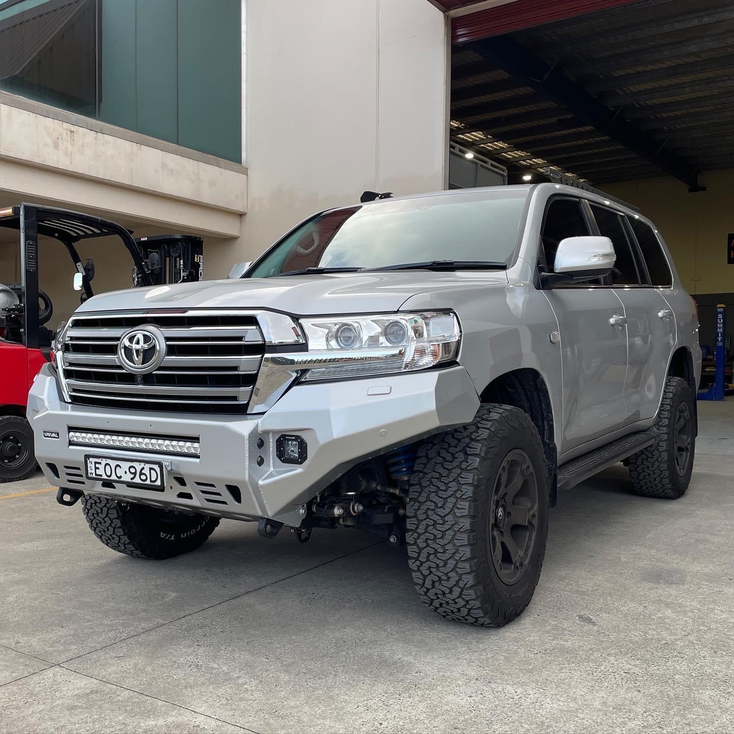 RIVAL Front Aluminum Bumper 2016-2021 Toyota Land Cruiser 200 Series with Winch Mount - RIVAL USA INC.