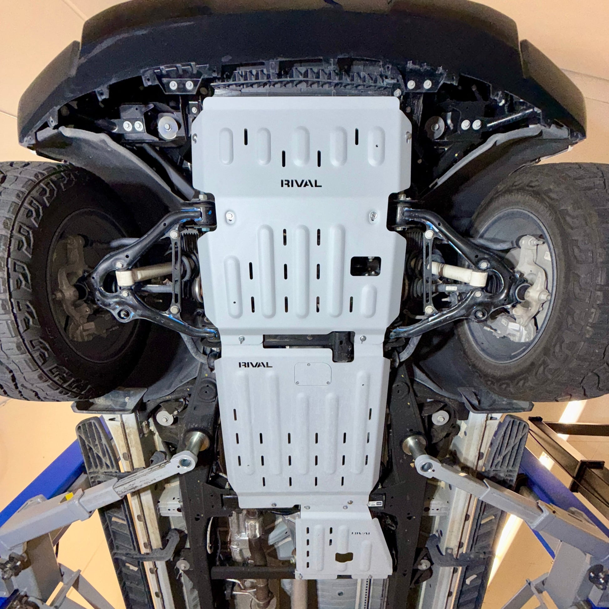 RIVAL Aluminum Engine Skid Plate 2019-2026 Chevrolet Silverado Duramax 2018-2026 GMC Sierra Duramax 2020-2026 Chevrolet Tahoe Duramax 2020-2026 Cadillac Escalade Duramax 2020-2026 GMC Yukon Duramax - RIVAL USA INC.