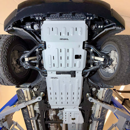 RIVAL Aluminum Engine Skid Plate 2019-2026 Chevrolet Silverado Duramax 2018-2026 GMC Sierra Duramax 2020-2026 Chevrolet Tahoe Duramax 2020-2026 Cadillac Escalade Duramax 2020-2026 GMC Yukon Duramax - RIVAL USA INC.