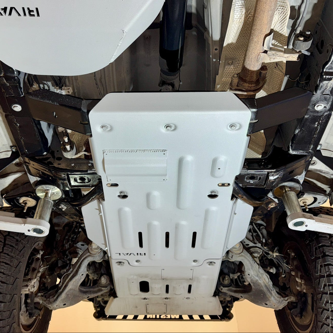 RIVAL Aluminum Transmission Catalytic Converter Transfer Case Skid Plate 2010-2024 Toyota 4Runner - RIVAL USA INC.