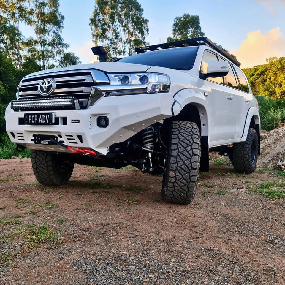 RIVAL Front Aluminum Bumper 2016-2021 Toyota Land Cruiser 200 Series with Winch Mount - RIVAL USA INC.