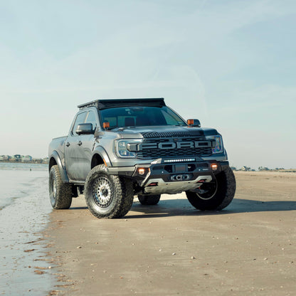 RIVAL Front Aluminum Bumper 2024-2026 Ford Ranger Raptor U.S. with Winch Mount and Recovery Points - RIVAL USA INC.