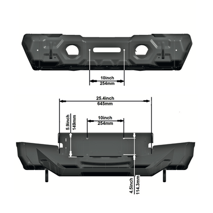 RIVAL Gen2 Winch Mount for RIVAL Front Stamped Steel Bumper (for Gen2 Bumper Only)