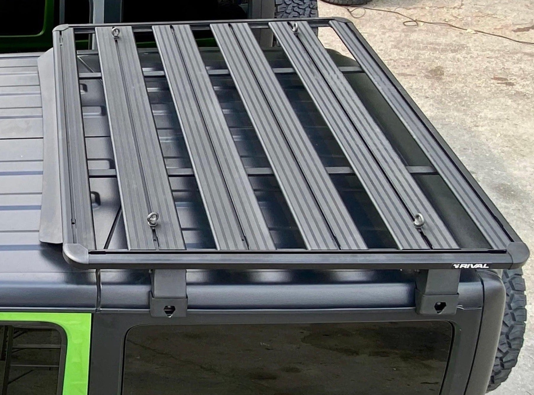 Aluminum No-Drill Roof Rack Jeep Wrangler JL 2-Door - RIVAL 4x4 USA