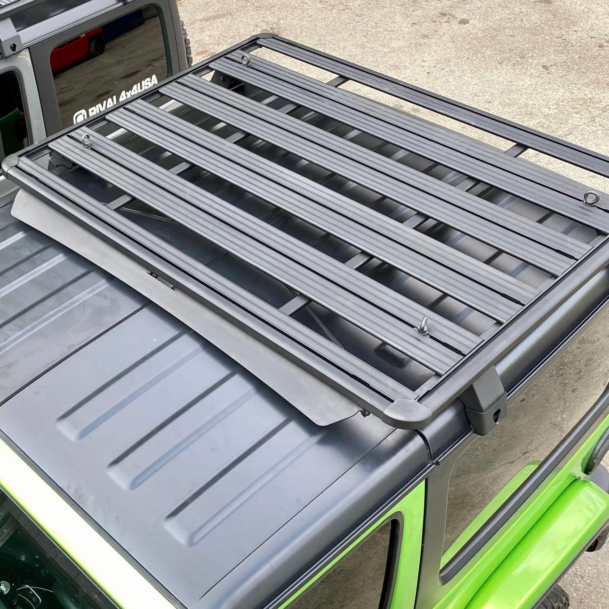 Aluminum No-Drill Roof Rack Jeep Wrangler JL 2-Door - RIVAL 4x4 USA