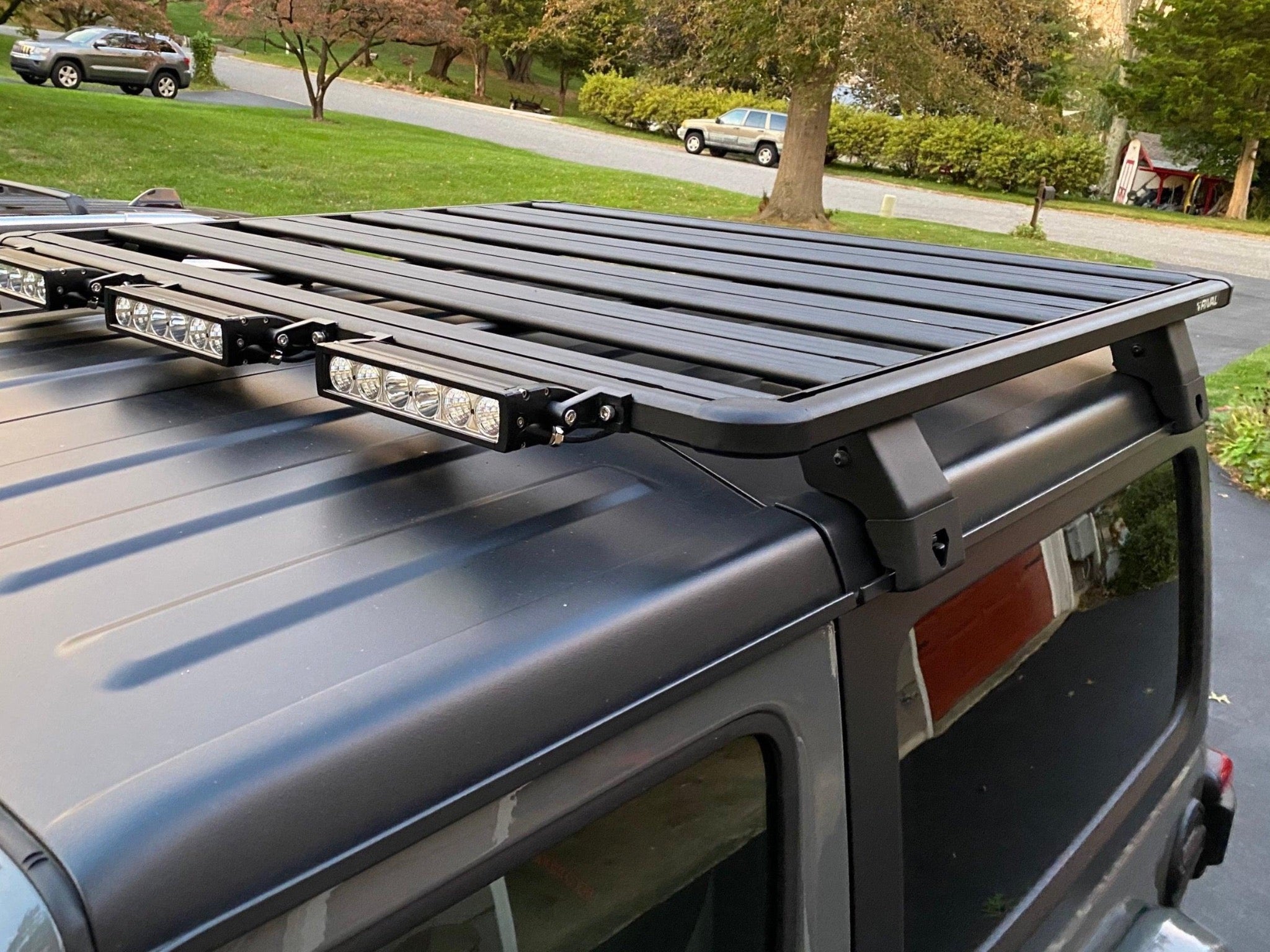 RIVAL Aluminum No-Drill Roof Rack Jeep Wrangler JL 2-Door 2018-2024  Gladiator 2020-2024