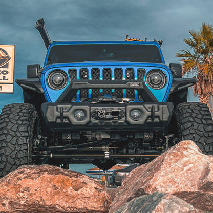 2D.2715.1-NL Front Modular Stamped Steel Stubby Bumper (Full Set) - RIVAL 4x4 USA