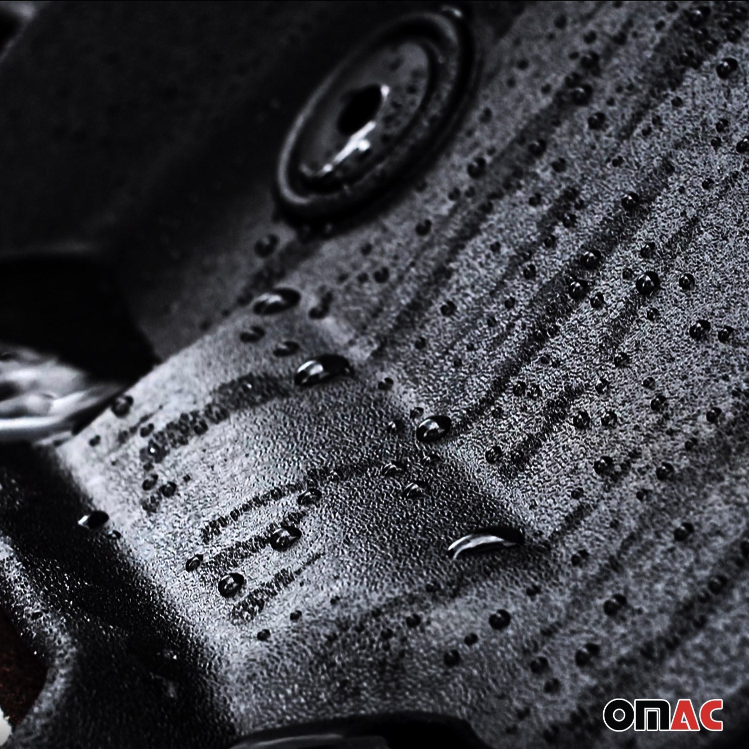 2021-2025 Ford Bronco Sport Premium Floor Mats Liners First and Second Row Set Black - RIVAL USA INC.