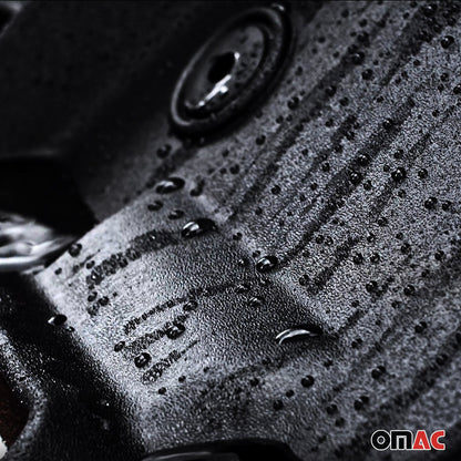 2021-2025 Ford Bronco Sport Premium Floor Mats Liners First and Second Row Set Black - RIVAL USA INC.